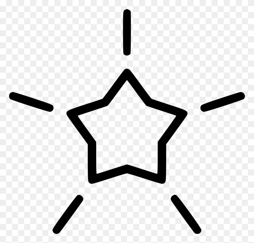 980x934 Форма Блестящей Звезды Png Скачать Значок Бесплатно - Блестящий Png