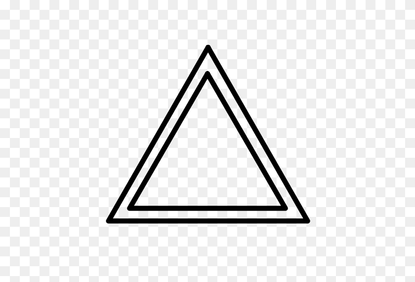 512x512 Forma, Cara, Icono De Triángulo - Triángulo Blanco Png