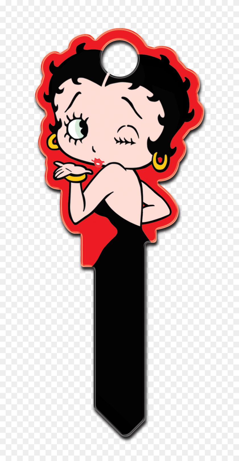 863x1725 Shaped Classic Betty Boop House Key - Betty Boop Clipart