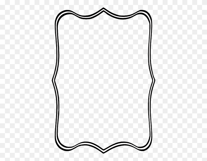 420x593 Shapes Clipart Frame - Scroll Frame Clipart