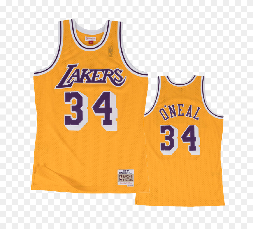 700x700 Shaquille O'neal Los Angeles Lakers Mitchell Ness - Shaquille Oneal PNG
