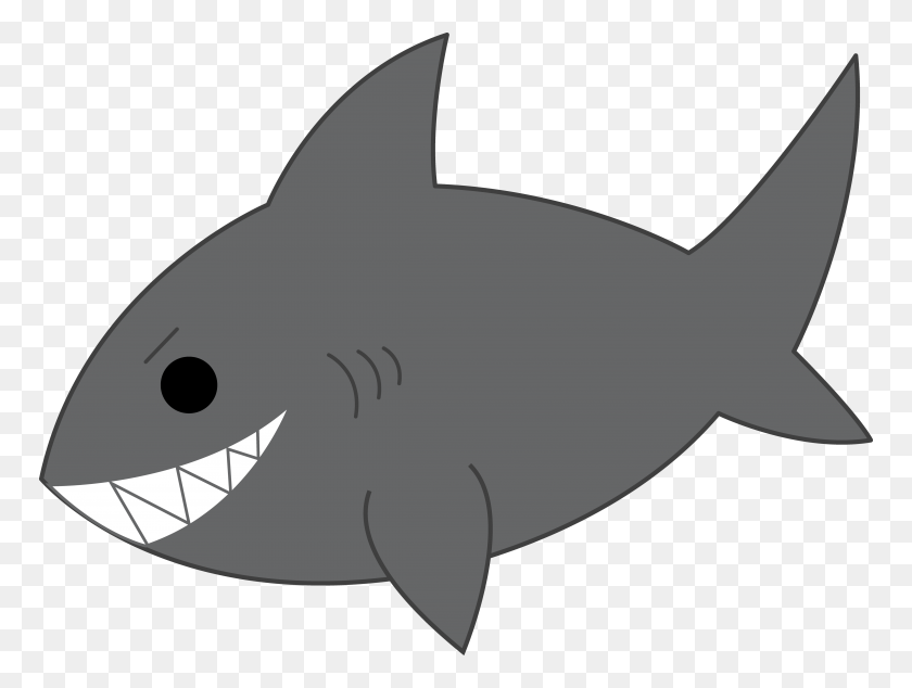 768x574 Акула Черно-Белая Акула Картинки Черно-Белый Бесплатный Клипарт - Сравнительный Клипарт
