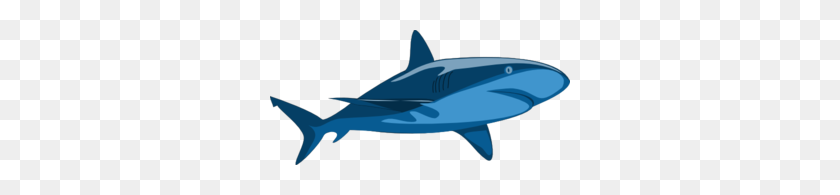 300x135 Shark Clip Art - Jaws Clipart