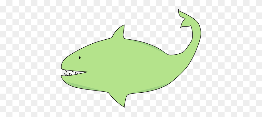 450x315 Shark Clipart Green - Shark Clipart PNG