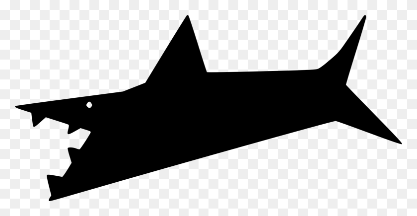 1557x750 Shark Computer Icons Art Download - Shark Clipart Black And White