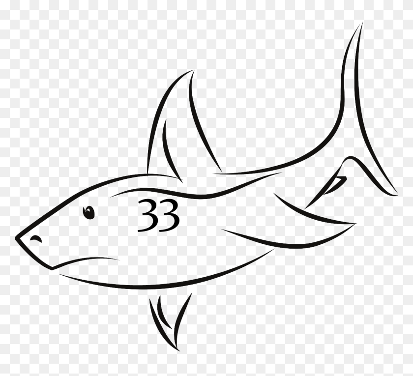 1197x1083 Plantilla De Dibujo De Tiburón - Imágenes Prediseñadas De Contornos Estatales