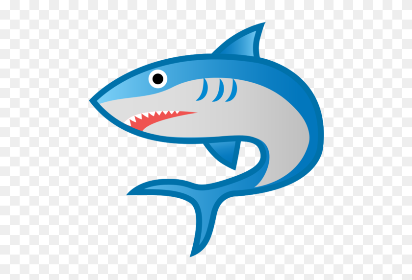 512x512 Shark Emoji - Fish Emoji PNG