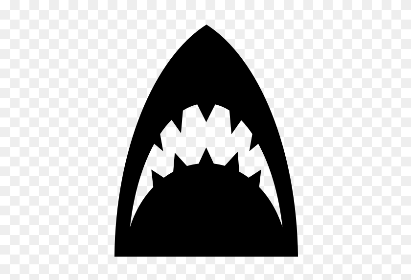 512x512 Shark Jaws Icon - Jaws PNG