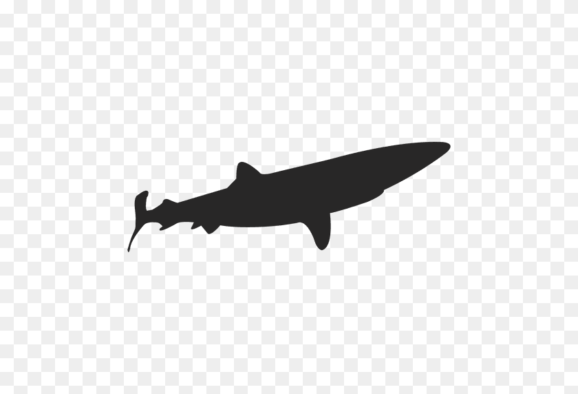 512x512 Shark Silhouette - Shark Fin PNG