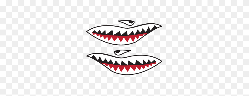 265x265 Акулий Зубы Автомобильные Наклейки С Дизайном От А До Я - Зубы Акулы Png