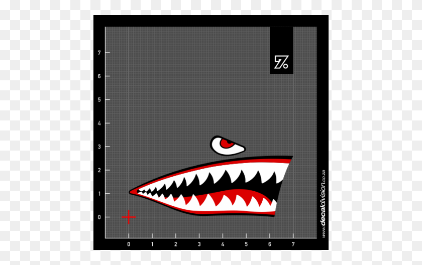 2500x1500 Shark Teeth Sticker Set - Shark Teeth PNG