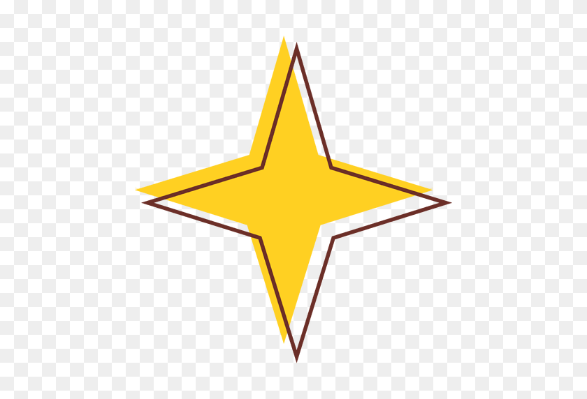 512x512 Значок Sharp Star - Значок Звезды Png