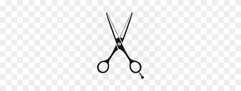 260x260 Shears Clipart - Scissors And Comb Clipart