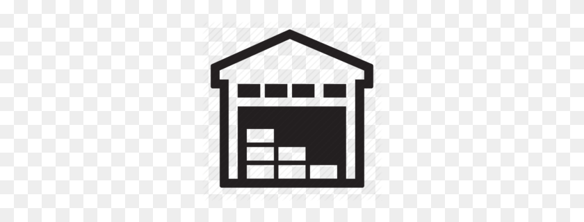 260x260 Shed Black And White Clipart - Roof Clipart Black And White