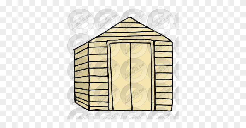 380x380 Shed Picture For Classroom Therapy Use - Tool Shed Clipart
