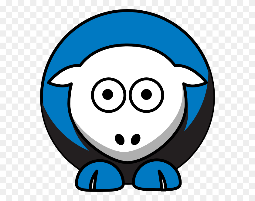 576x600 Sheep - Middle Clipart