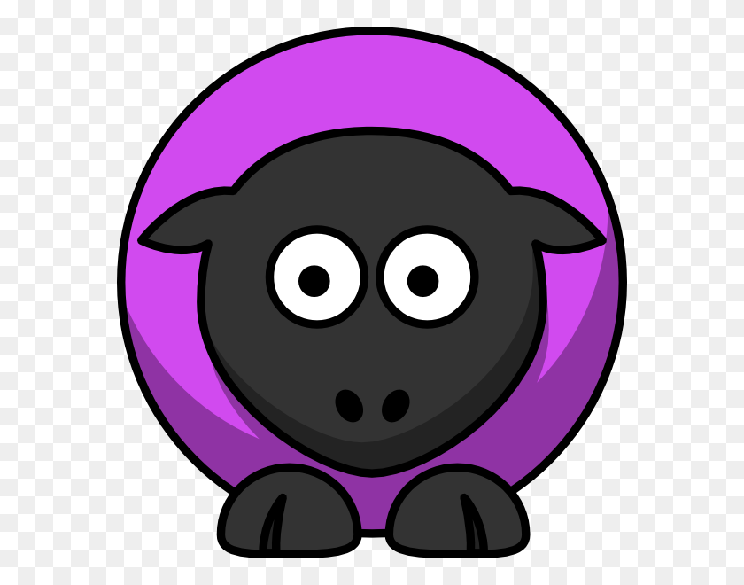 576x600 Овцы - Африканский Фиолетовый Клипарт