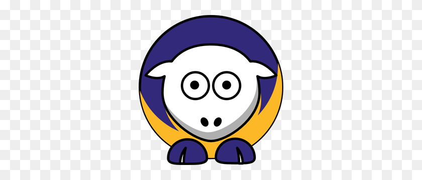 288x300 Sheep - Football With Heart Clipart