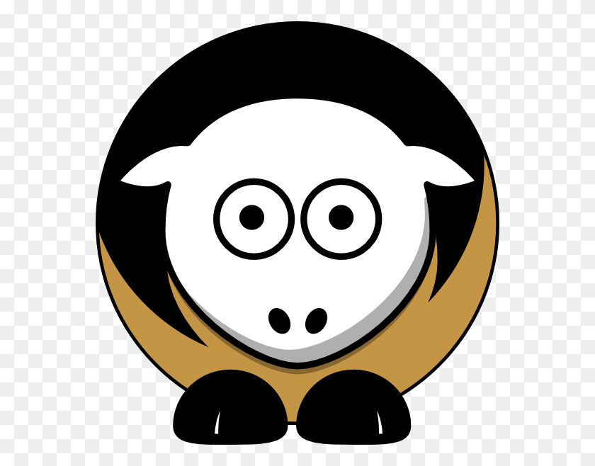 570x598 Sheep - Forest Clipart