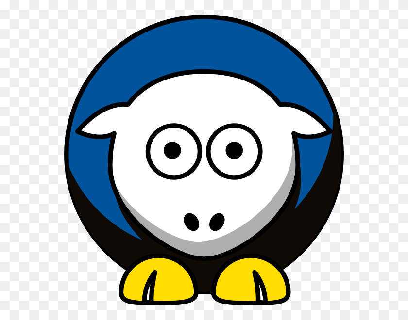 576x600 Sheep - Hen Clipart Black And White