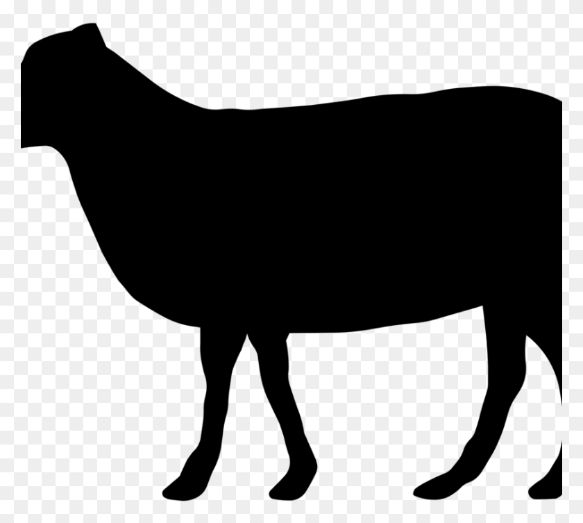844x750 Sheep Border Collie Lamb And Mutton Computer Icons Logo Free - Sheep Clipart Outline