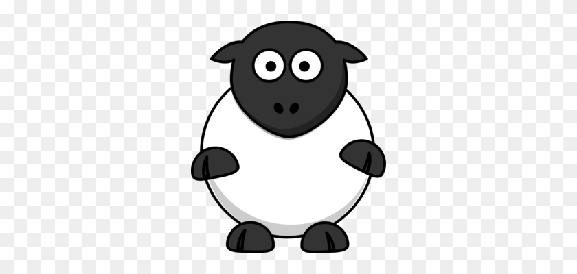 284x340 Sheep Cattle Drawing The Head And Hands Computer Icons Free - Sheep Head Clipart