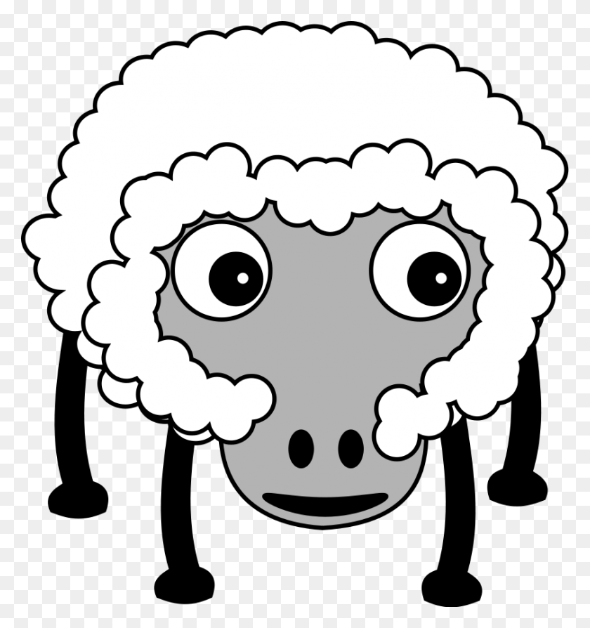 841x900 Sheep Clip Art - Herd Clipart