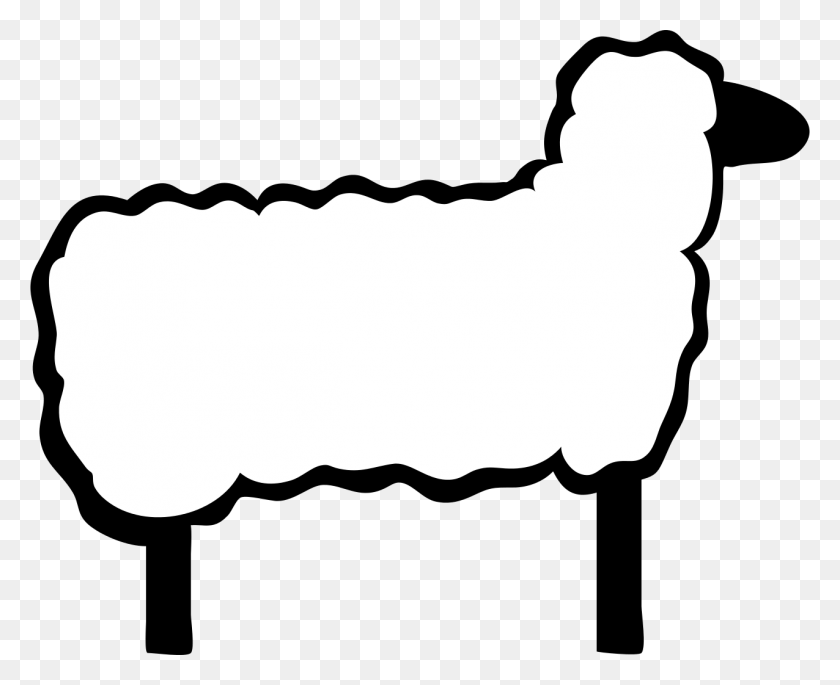 1276x1024 Sheep Clipart Black And White - Cow Face Clipart Black And White