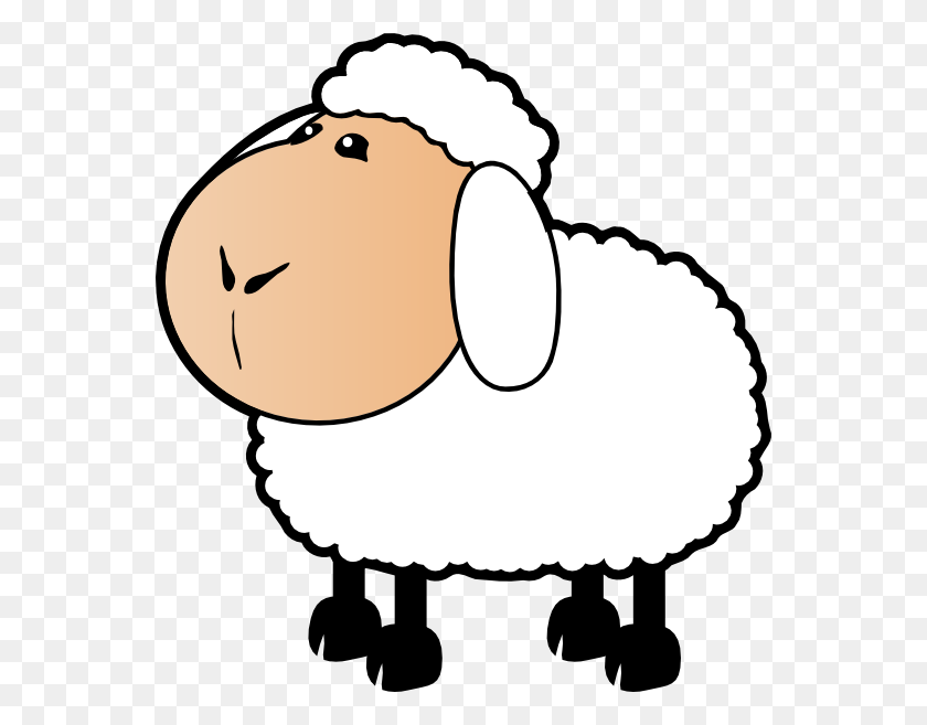 558x597 Sheep Clipart Sad - Marquee Sign Clipart