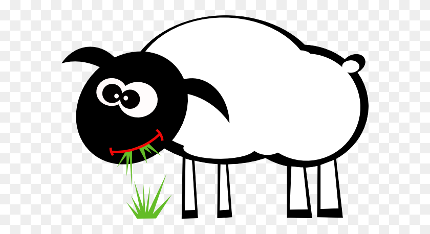 600x398 Sheep Eating Grass Clip Art - Family Eating Clipart