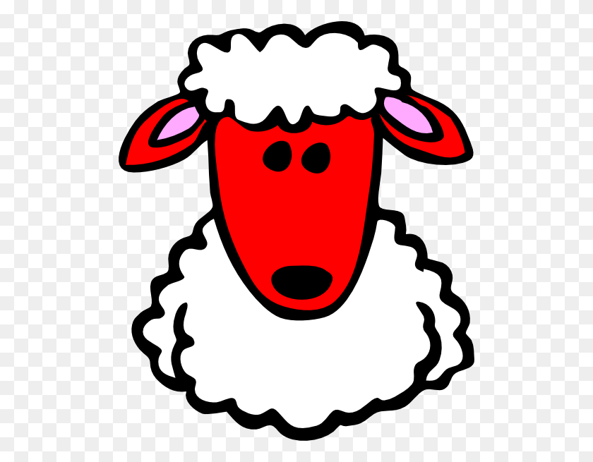 504x595 Sheep Face Clip Art - Sheep Face Clipart