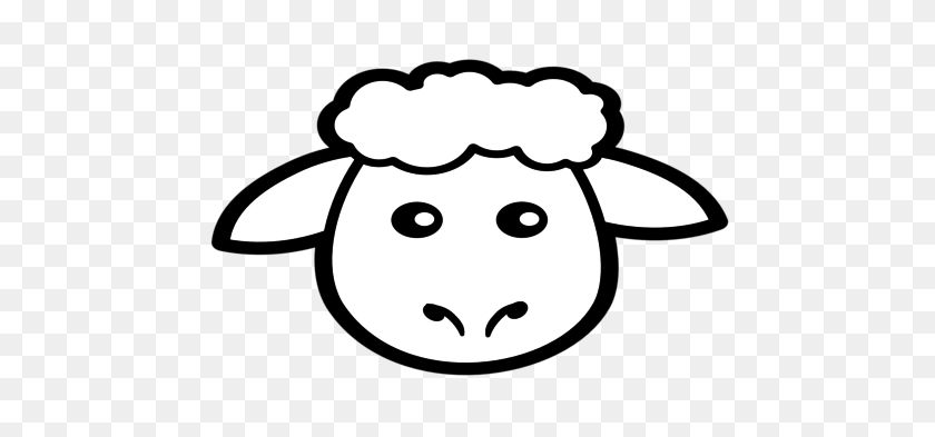 476x333 Sheep Face Coloring - Sheep Clipart Black And White