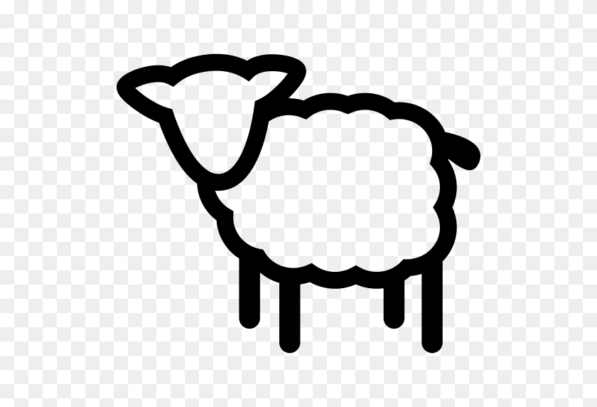 512x512 Sheep Front Png Icon - Sheep PNG