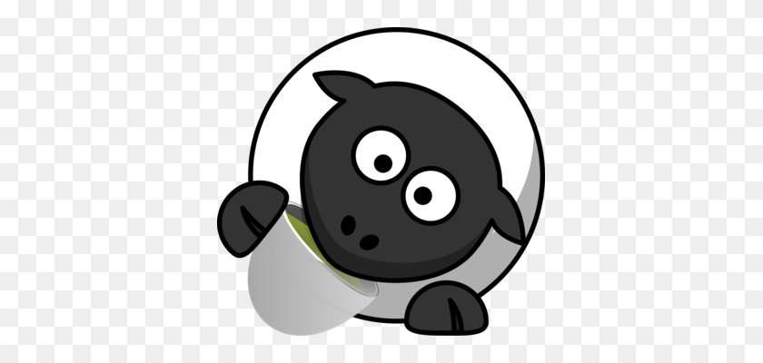 361x340 Овца Коза Рисунок Мультфильм Компьютерные Иконки - Овцы Клипарт Черный И Белый