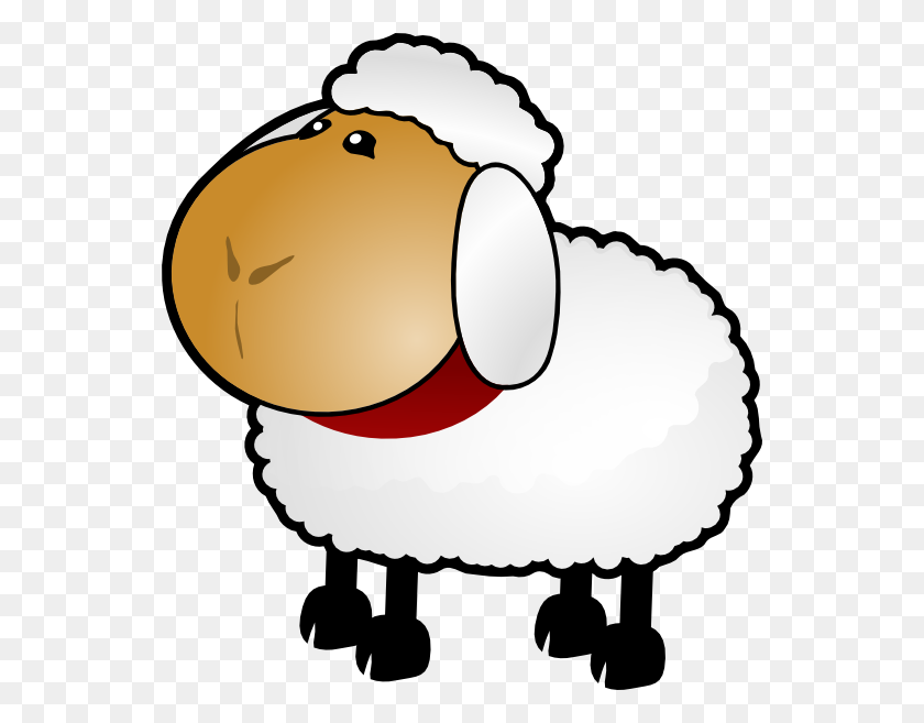 546x597 Sheep Goat Drawing Clip Art - Dog Clipart Images