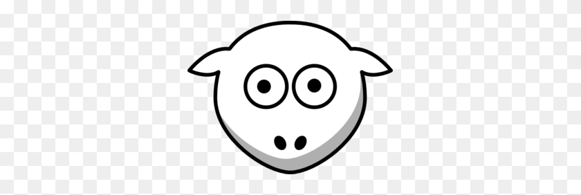 297x222 Голова Овцы Белая, Глядя Прямо Картинки - Бесплатный Клипарт Овец