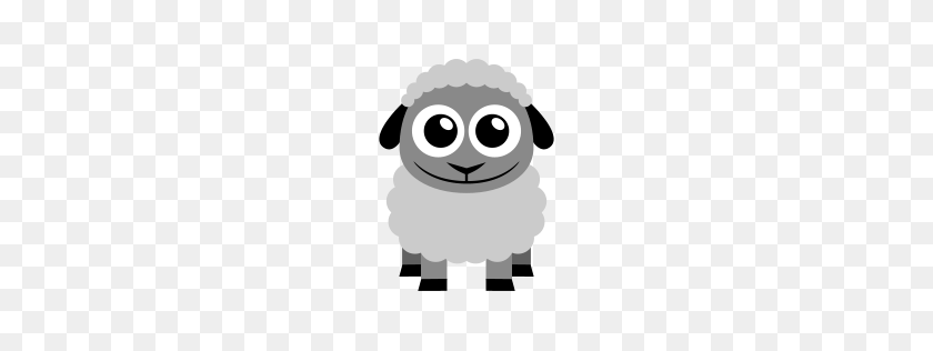 256x256 Значок Овцы Плоский Набор Иконок Животных Мартин Берубе - Овцы Png