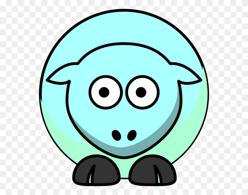 576x600 Sheep Looking Right Png, Clip Art For Web - Right Clipart