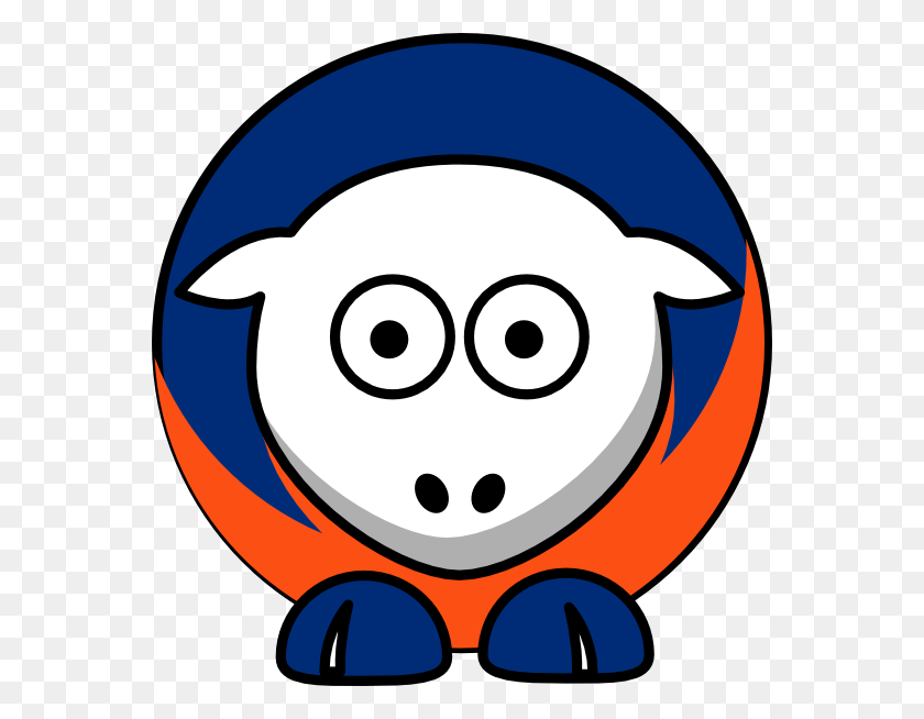 564x594 Sheep New York Mets Team Colors Clip Art - Ny Mets Clipart