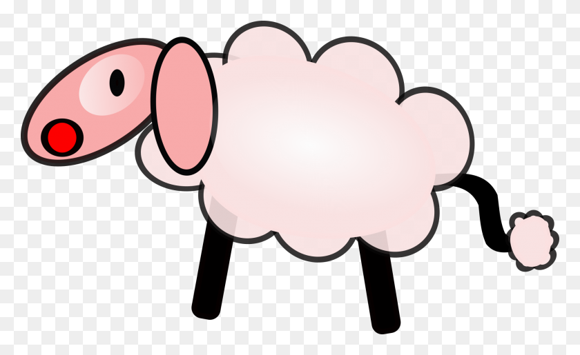 2000x1167 Sheep Outline Clip Art - Endocrine System Clipart