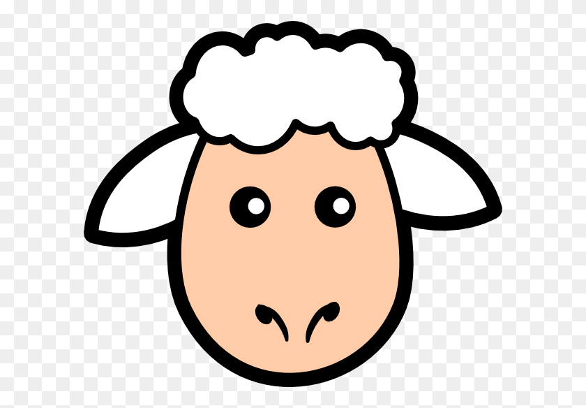 600x524 Sheepie Sheep, Sheep Face, Sheep Template - Ram Horns Clipart