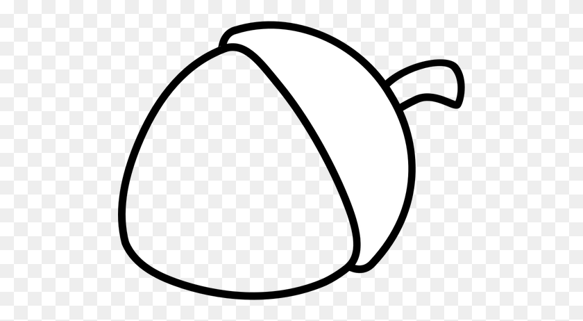 500x402 Shell Acorn Clipart, Explore Pictures - Shell Clipart Black And White