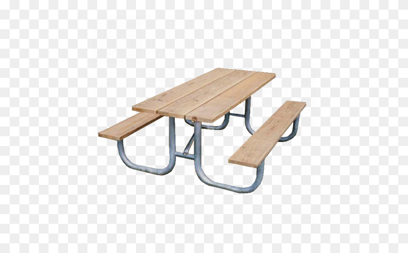 460x460 Shenandoah Picnic Table With Wood Plank Top And Benches - Picnic Table PNG