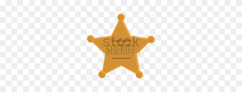 260x260 Sheriff Clipart - Sheriff Star Clipart