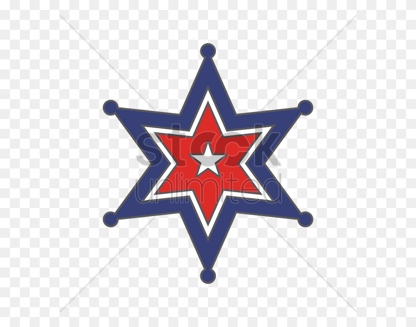 600x600 Sheriff Star Badge Vector Image - Sheriff Badge PNG