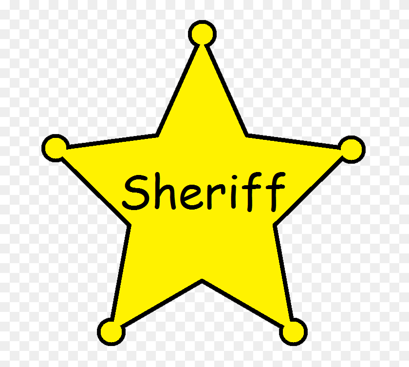682x693 Imágenes Prediseñadas De Sheriff Star - Bad Clipart