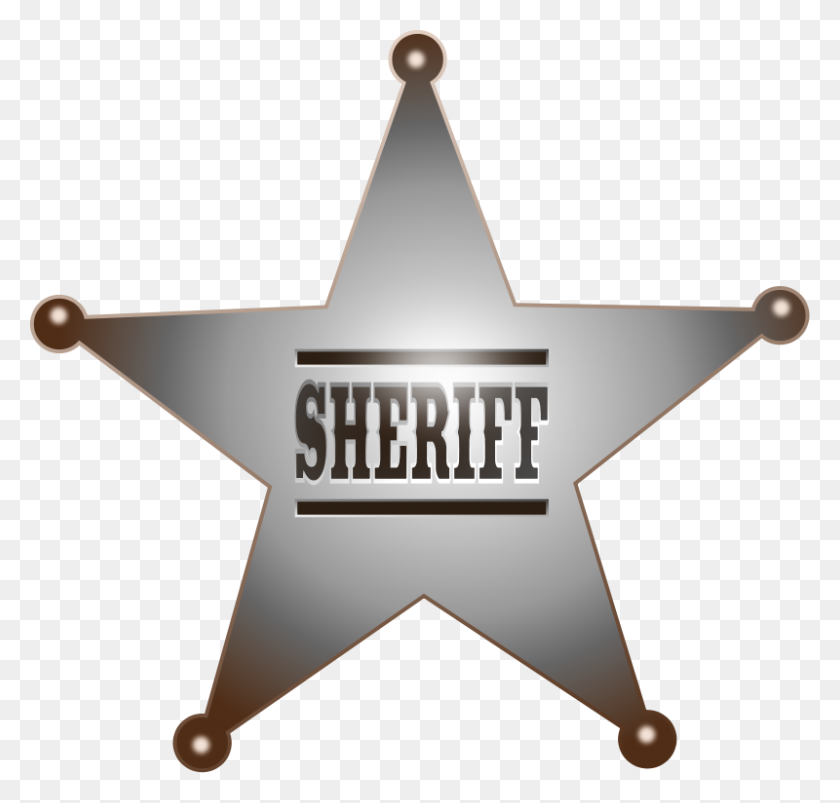 800x763 Sheriff Star Clipart Free Wild West Star Clipart - Sheriff Clipart