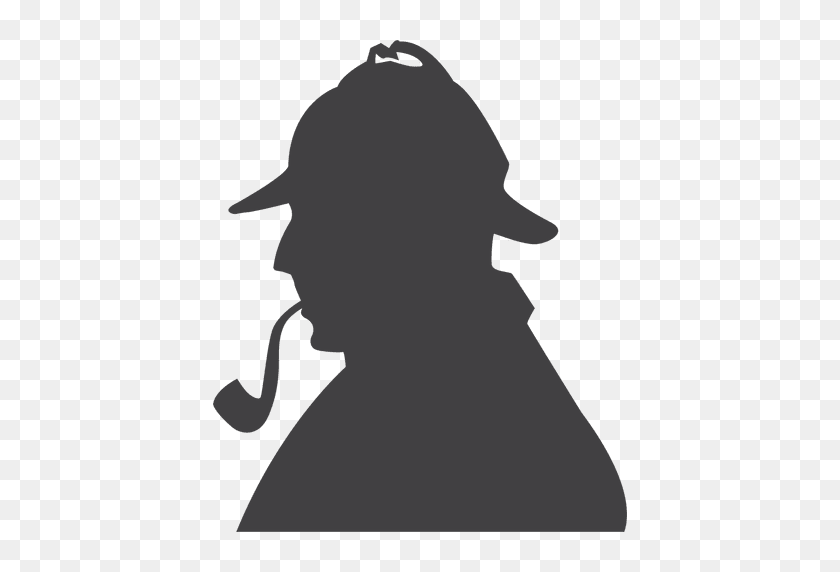 512x512 Sherlock Holmes Silhouette - Sherlock PNG