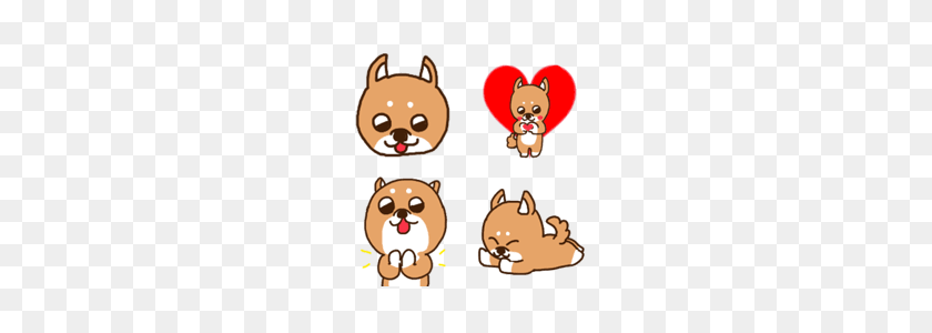 240x240 Shiba Perro Emoji De La Línea De Emoji De La Línea De La Tienda - Perro Emoji Png