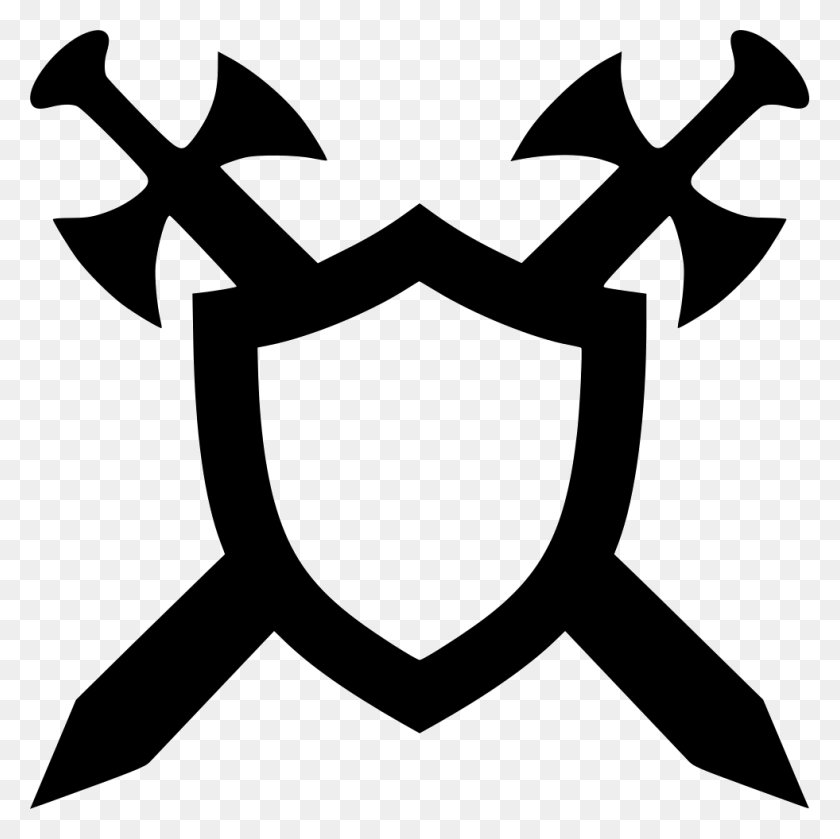 981x980 Shield And Swords Png Icon Free Download - Sword And Shield Clipart